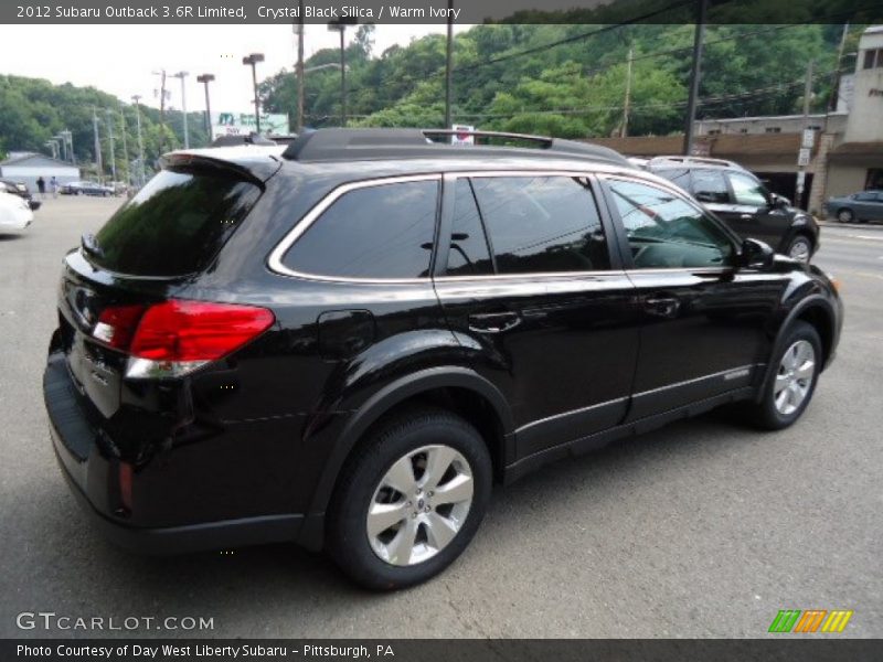 Crystal Black Silica / Warm Ivory 2012 Subaru Outback 3.6R Limited