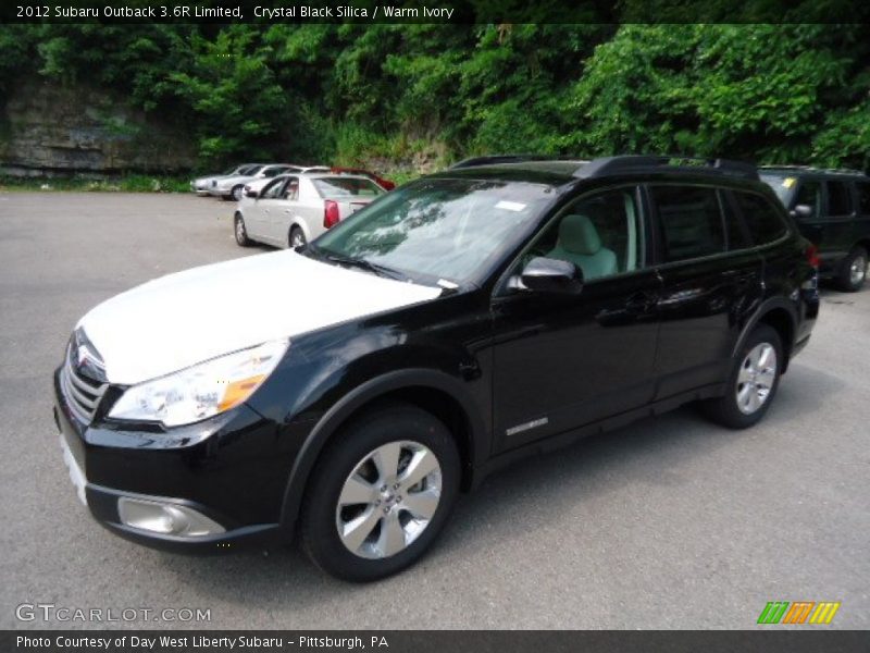Crystal Black Silica / Warm Ivory 2012 Subaru Outback 3.6R Limited
