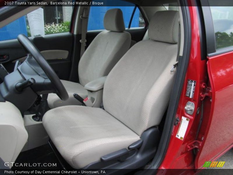 Front Seat of 2007 Yaris Sedan