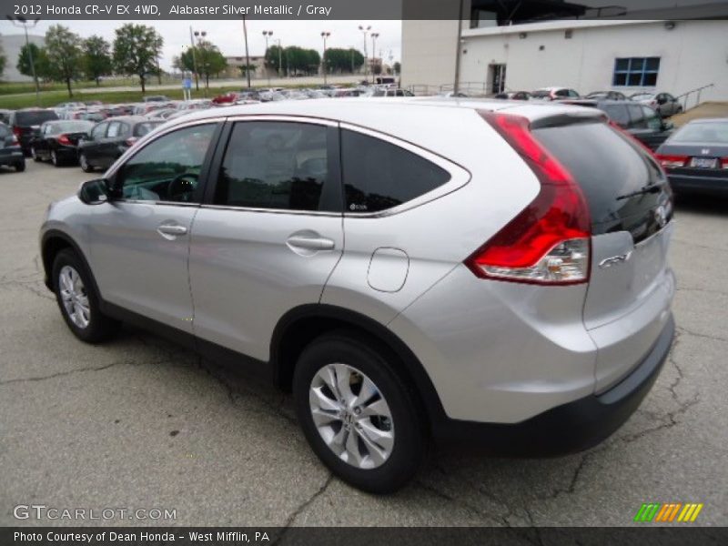 Alabaster Silver Metallic / Gray 2012 Honda CR-V EX 4WD
