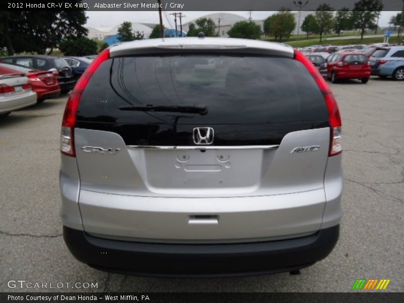 Alabaster Silver Metallic / Gray 2012 Honda CR-V EX 4WD