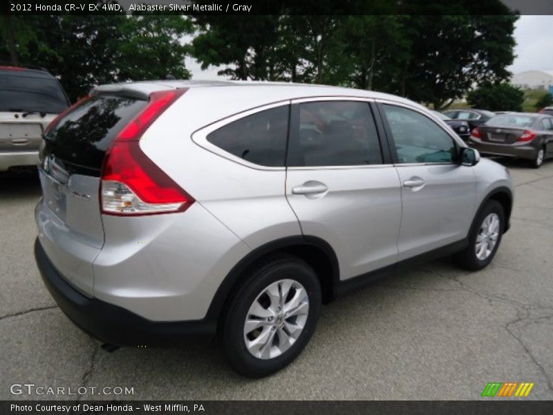 Alabaster Silver Metallic / Gray 2012 Honda CR-V EX 4WD