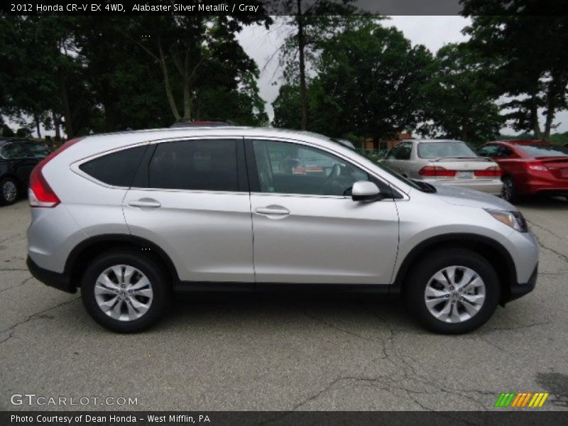 Alabaster Silver Metallic / Gray 2012 Honda CR-V EX 4WD
