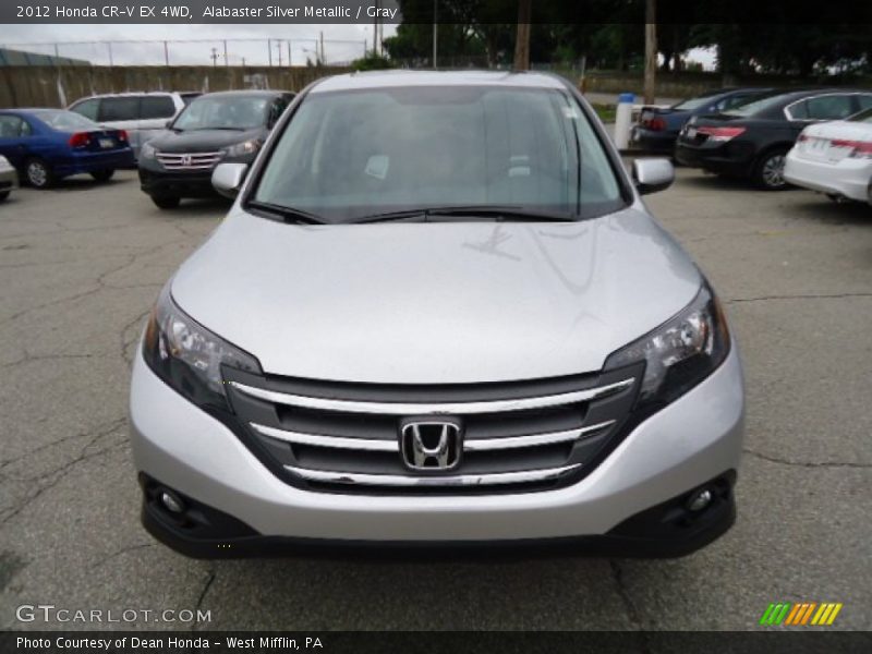 Alabaster Silver Metallic / Gray 2012 Honda CR-V EX 4WD