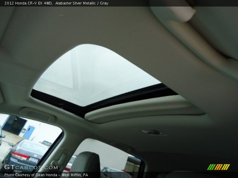 Alabaster Silver Metallic / Gray 2012 Honda CR-V EX 4WD