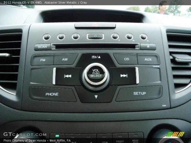 Alabaster Silver Metallic / Gray 2012 Honda CR-V EX 4WD