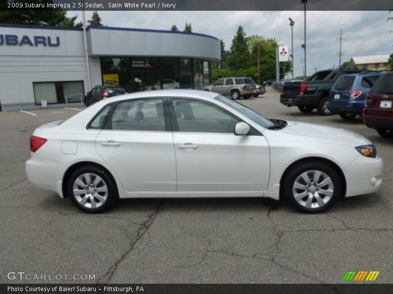 Satin White Pearl / Ivory 2009 Subaru Impreza 2.5i Sedan