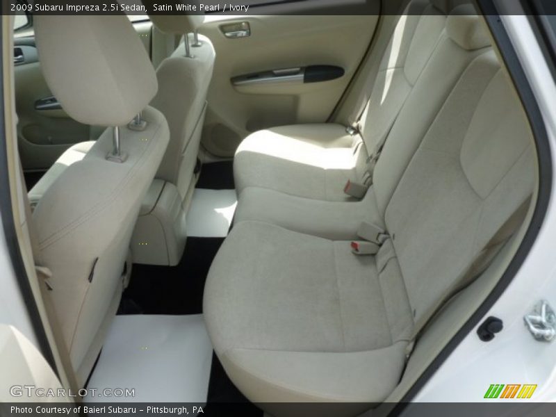Satin White Pearl / Ivory 2009 Subaru Impreza 2.5i Sedan