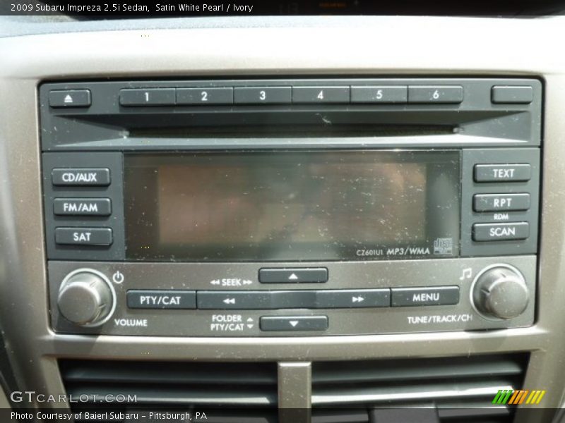 Satin White Pearl / Ivory 2009 Subaru Impreza 2.5i Sedan