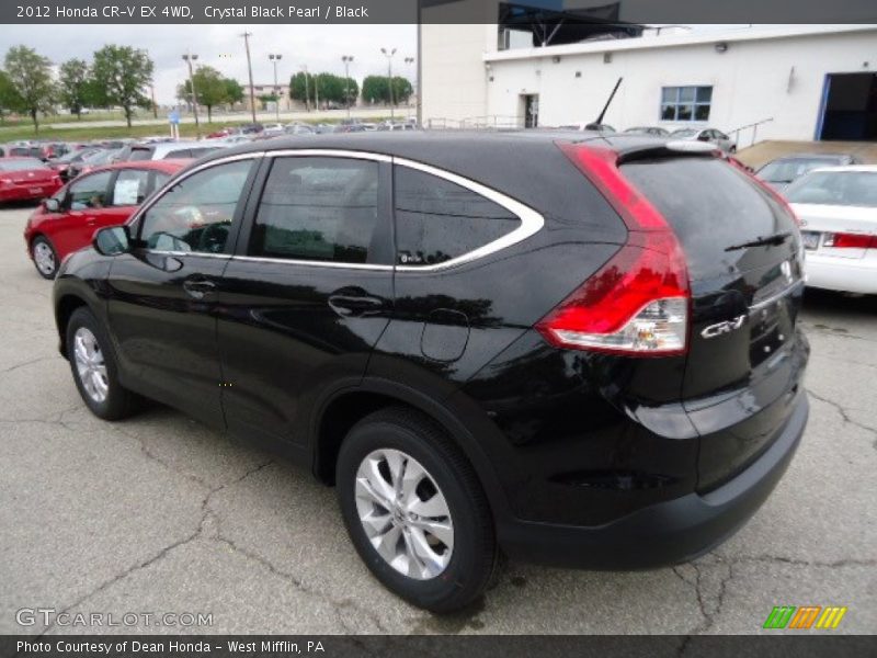 Crystal Black Pearl / Black 2012 Honda CR-V EX 4WD