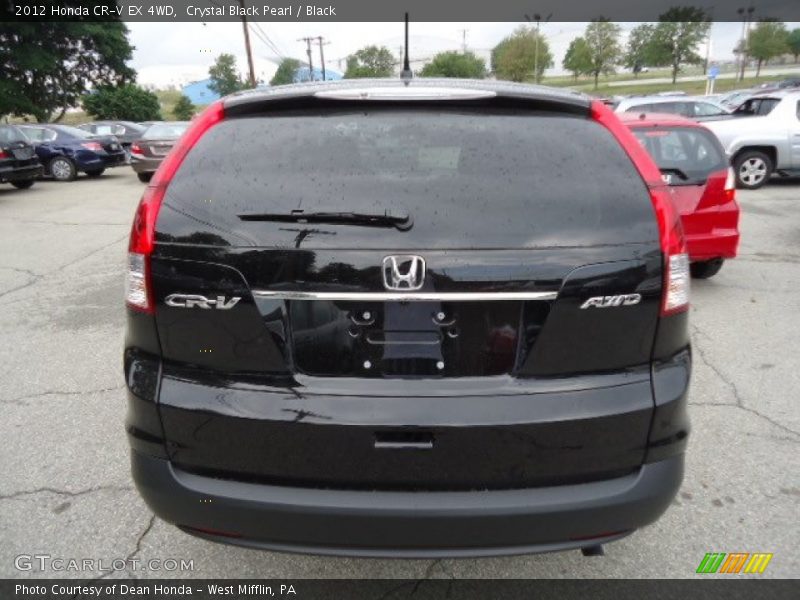 Crystal Black Pearl / Black 2012 Honda CR-V EX 4WD