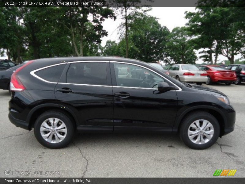 Crystal Black Pearl / Black 2012 Honda CR-V EX 4WD