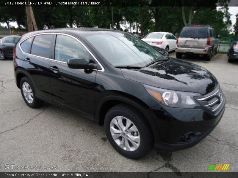 Crystal Black Pearl / Black 2012 Honda CR-V EX 4WD