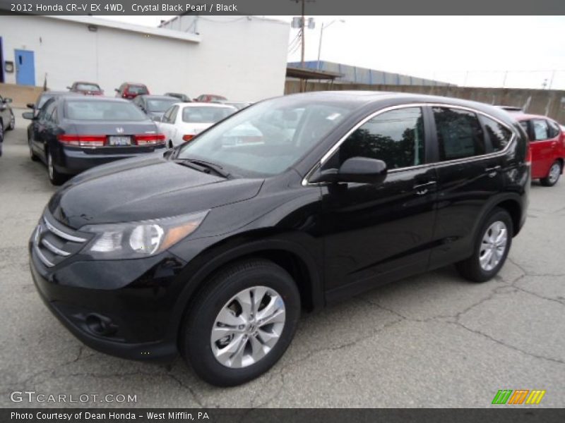 Crystal Black Pearl / Black 2012 Honda CR-V EX 4WD