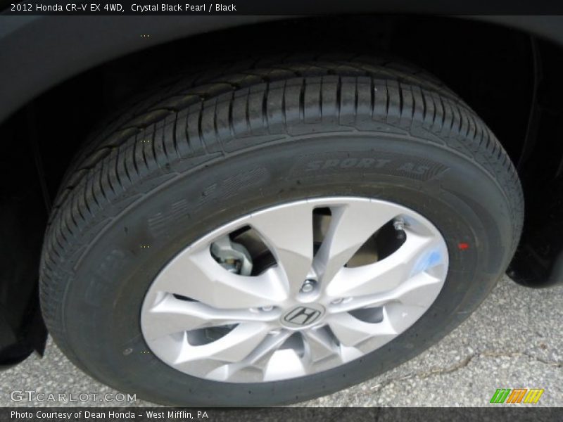 Crystal Black Pearl / Black 2012 Honda CR-V EX 4WD