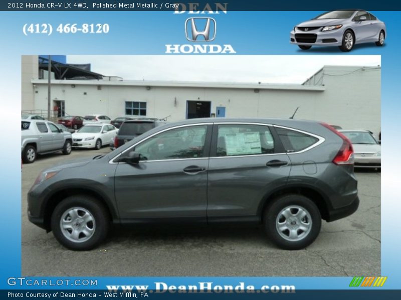 Polished Metal Metallic / Gray 2012 Honda CR-V LX 4WD