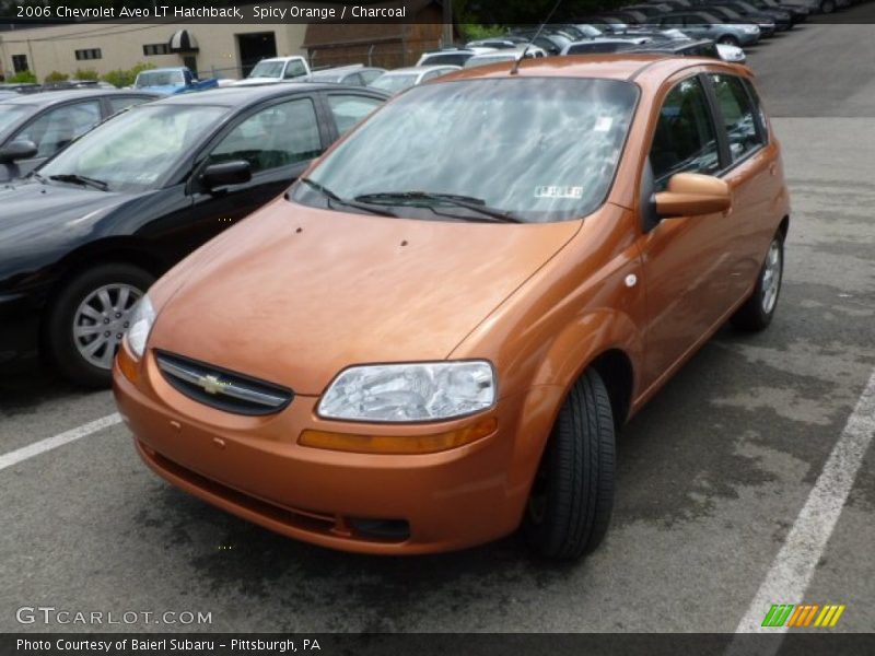 Spicy Orange / Charcoal 2006 Chevrolet Aveo LT Hatchback
