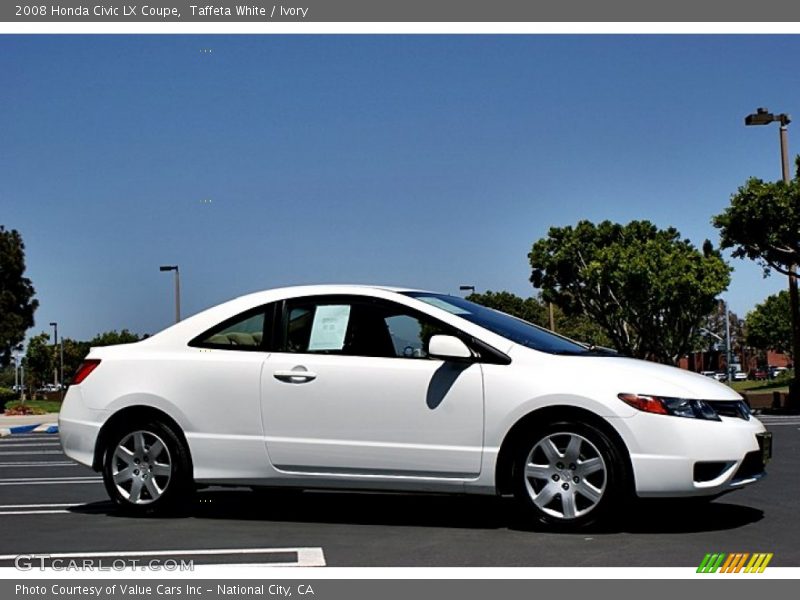 Taffeta White / Ivory 2008 Honda Civic LX Coupe