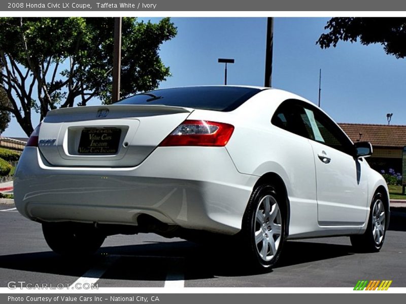 Taffeta White / Ivory 2008 Honda Civic LX Coupe
