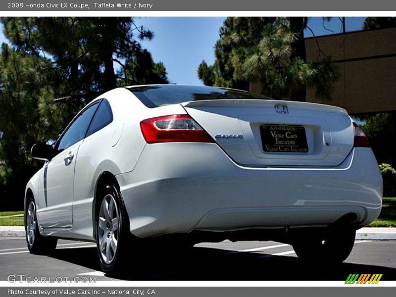 Taffeta White / Ivory 2008 Honda Civic LX Coupe