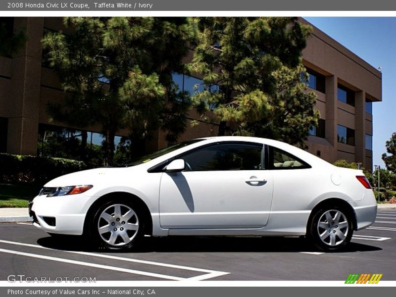 Taffeta White / Ivory 2008 Honda Civic LX Coupe