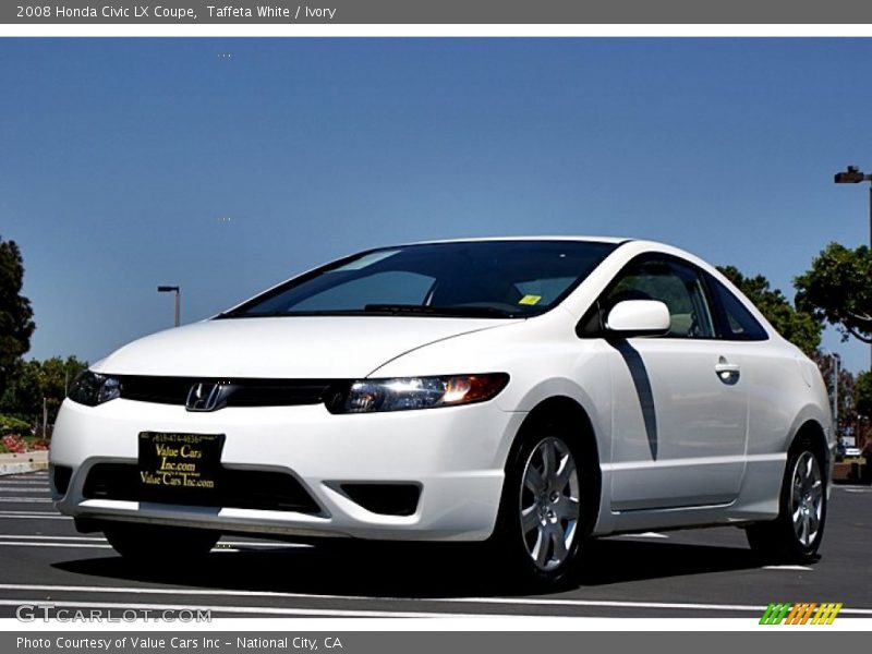 Taffeta White / Ivory 2008 Honda Civic LX Coupe