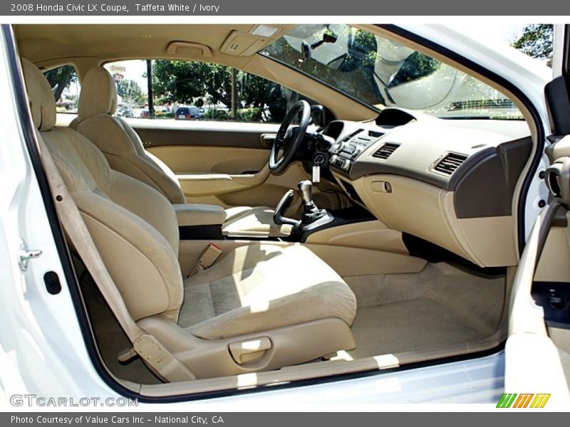 Taffeta White / Ivory 2008 Honda Civic LX Coupe