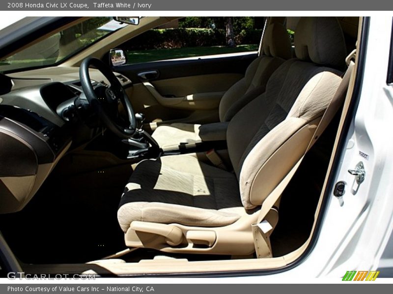 Taffeta White / Ivory 2008 Honda Civic LX Coupe