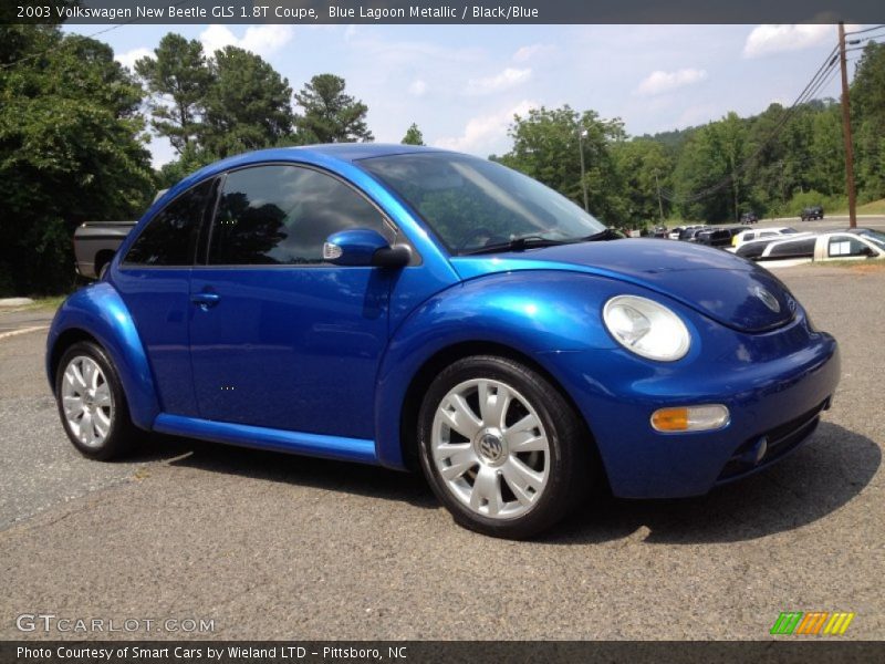 Blue Lagoon Metallic / Black/Blue 2003 Volkswagen New Beetle GLS 1.8T Coupe