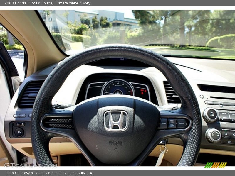 Taffeta White / Ivory 2008 Honda Civic LX Coupe