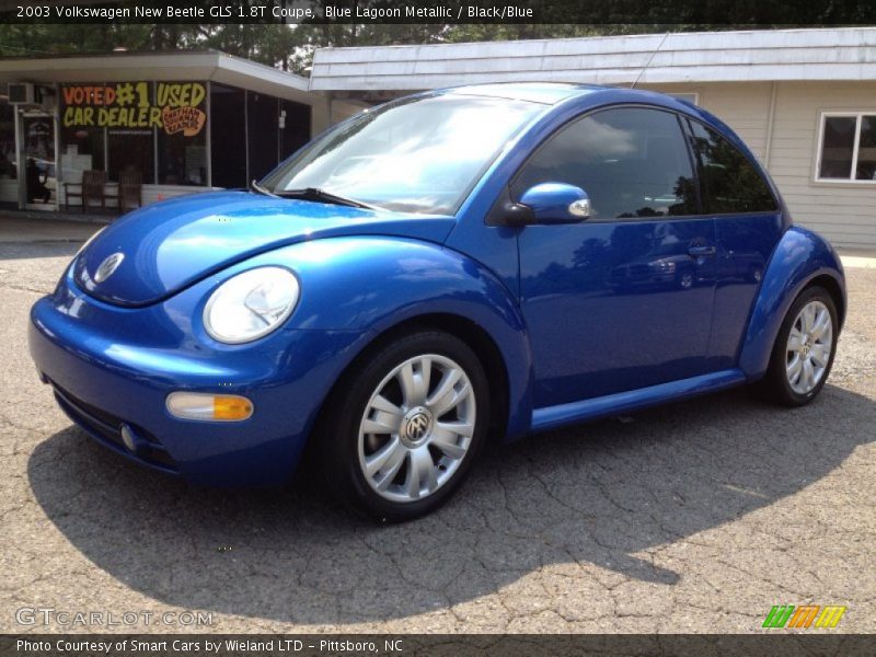 Blue Lagoon Metallic / Black/Blue 2003 Volkswagen New Beetle GLS 1.8T Coupe
