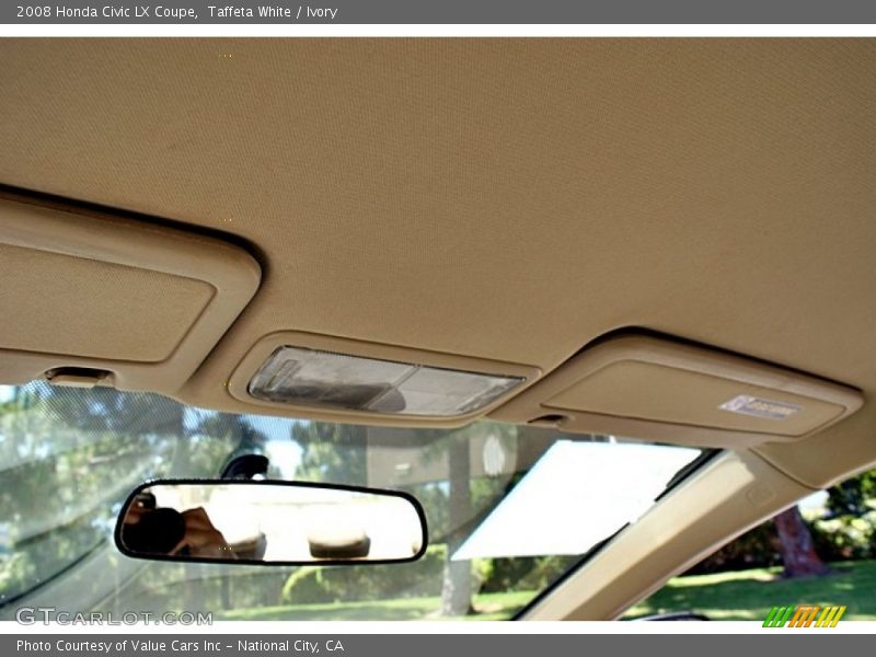 Taffeta White / Ivory 2008 Honda Civic LX Coupe