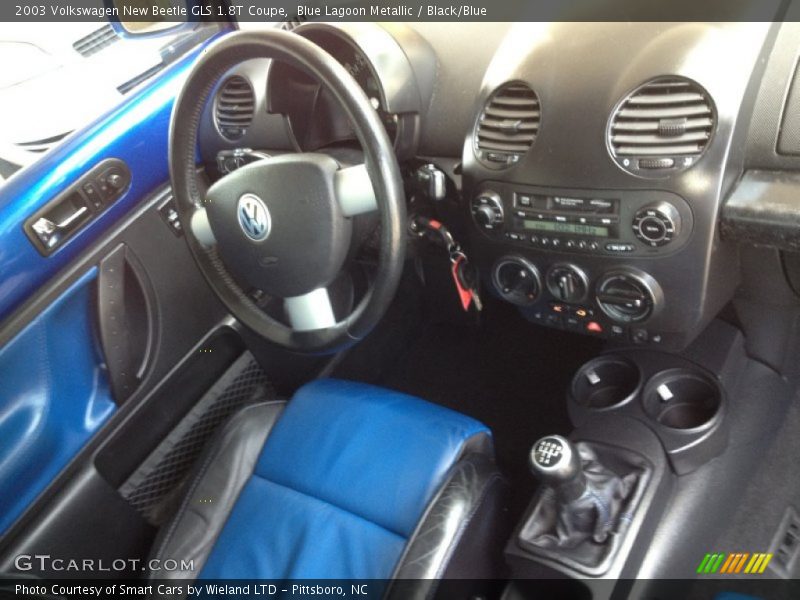 Blue Lagoon Metallic / Black/Blue 2003 Volkswagen New Beetle GLS 1.8T Coupe