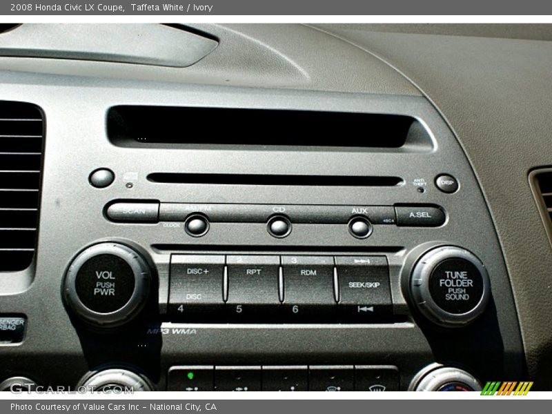 Taffeta White / Ivory 2008 Honda Civic LX Coupe