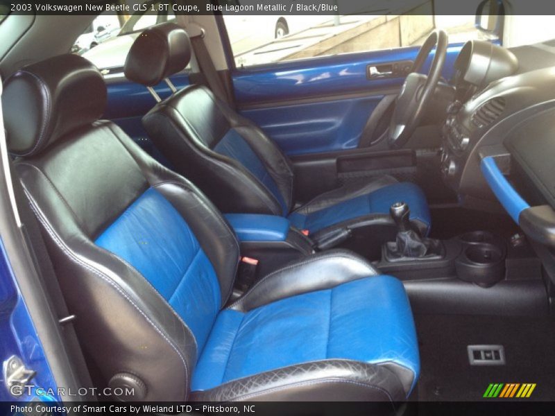Blue Lagoon Metallic / Black/Blue 2003 Volkswagen New Beetle GLS 1.8T Coupe