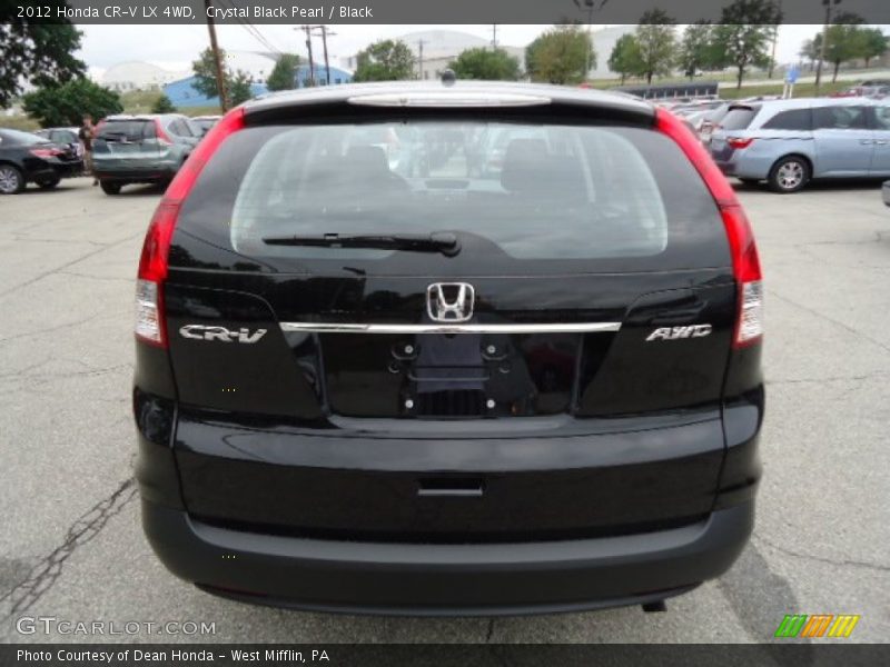 Crystal Black Pearl / Black 2012 Honda CR-V LX 4WD