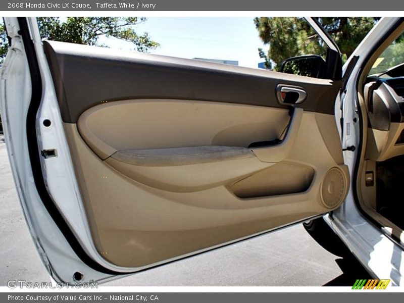 Taffeta White / Ivory 2008 Honda Civic LX Coupe