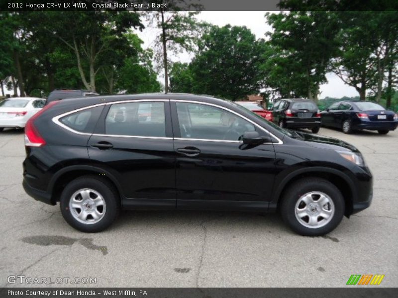 Crystal Black Pearl / Black 2012 Honda CR-V LX 4WD