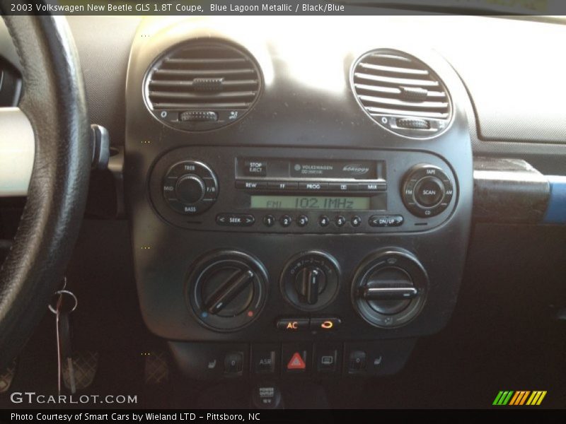 Blue Lagoon Metallic / Black/Blue 2003 Volkswagen New Beetle GLS 1.8T Coupe