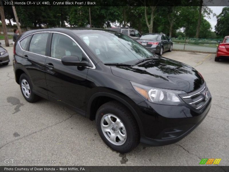 Crystal Black Pearl / Black 2012 Honda CR-V LX 4WD