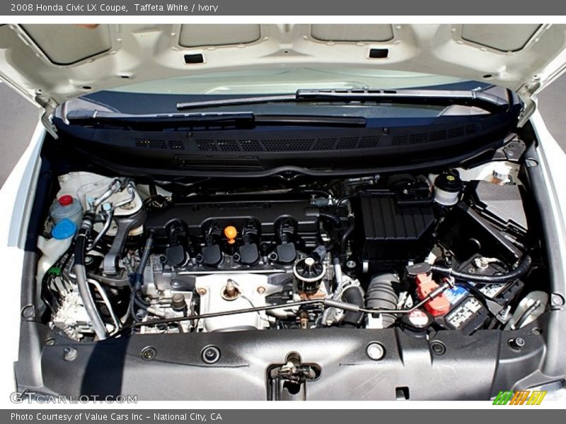 Taffeta White / Ivory 2008 Honda Civic LX Coupe