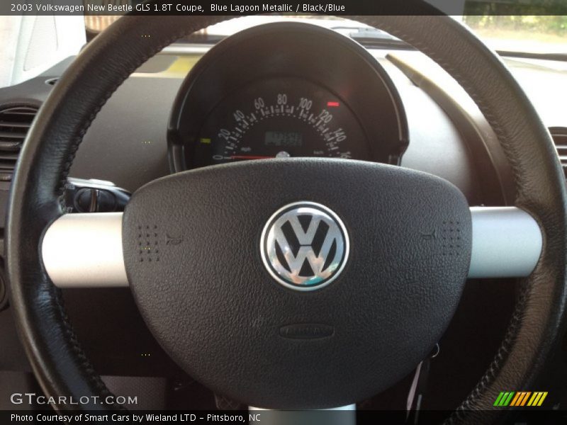 Blue Lagoon Metallic / Black/Blue 2003 Volkswagen New Beetle GLS 1.8T Coupe