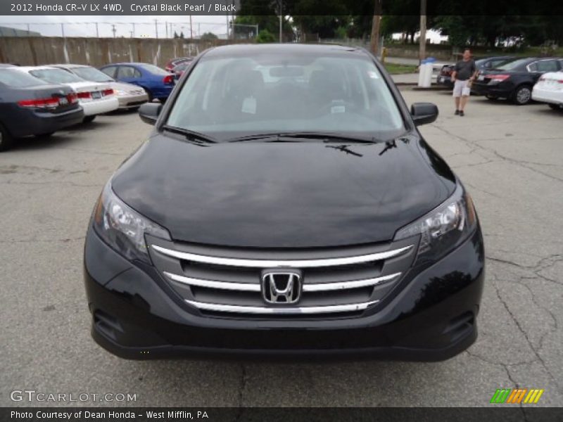 Crystal Black Pearl / Black 2012 Honda CR-V LX 4WD