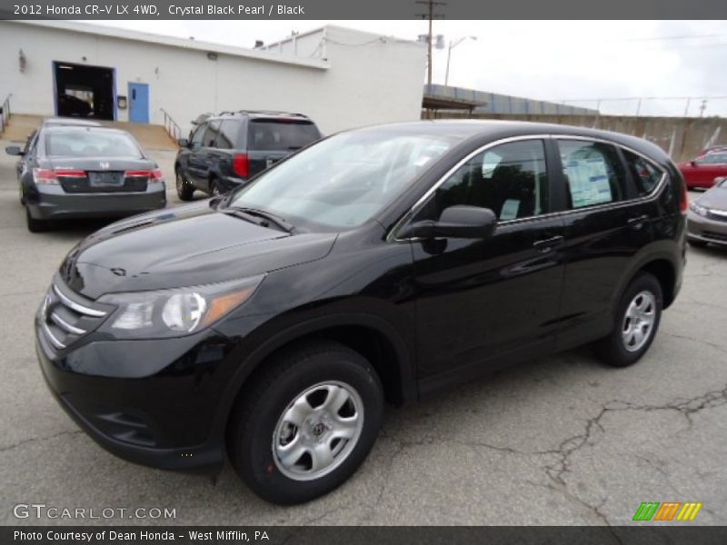 Crystal Black Pearl / Black 2012 Honda CR-V LX 4WD