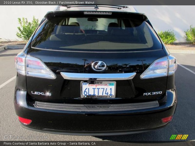 Obsidian Black / Parchment/Brown Walnut 2010 Lexus RX 350
