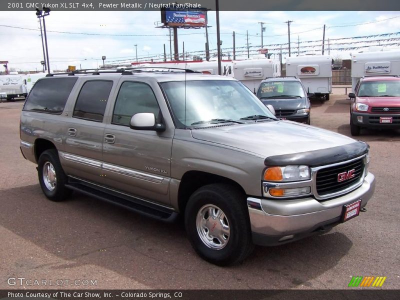 Pewter Metallic / Neutral Tan/Shale 2001 GMC Yukon XL SLT 4x4