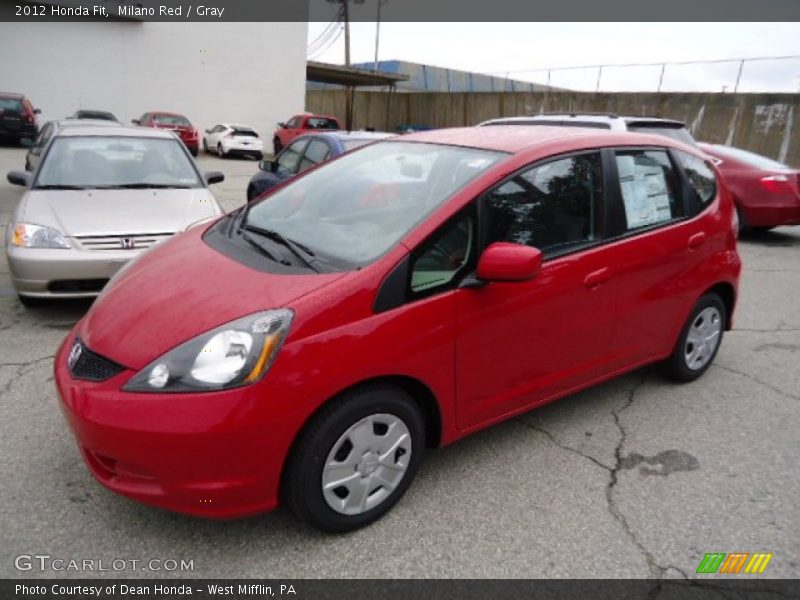 Milano Red / Gray 2012 Honda Fit