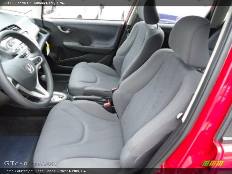 Milano Red / Gray 2012 Honda Fit