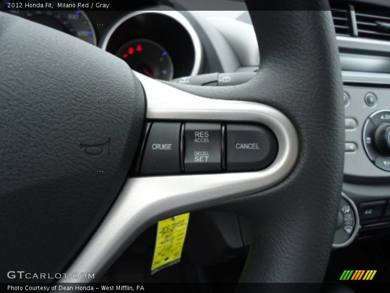 Milano Red / Gray 2012 Honda Fit