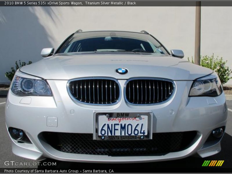Titanium Silver Metallic / Black 2010 BMW 5 Series 535i xDrive Sports Wagon